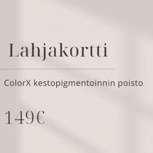 ColorX kestopigmentoinnin poisto