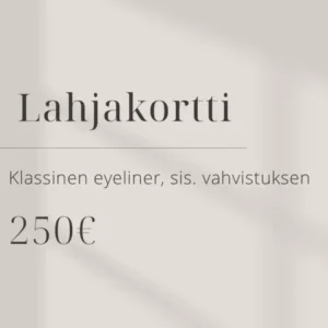 Klassinen Eyeliner (sis. vahvistuksen)
